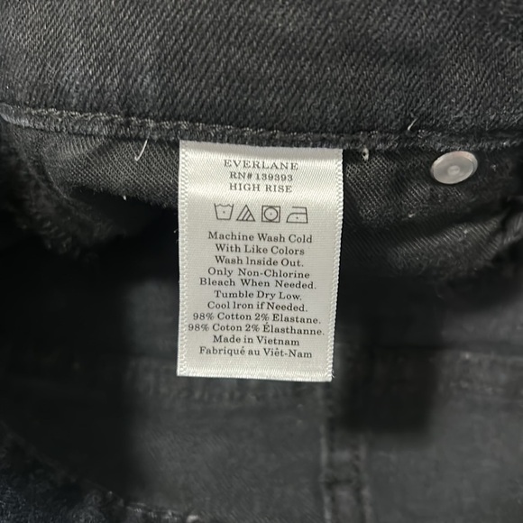 EVERLANE Black High Rise Skinny Ankle Jean Sz 27 - Picture 11 of 11